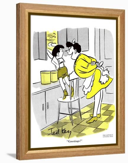 Hazel Cartoon-Ted Key-Framed Premier Image Canvas