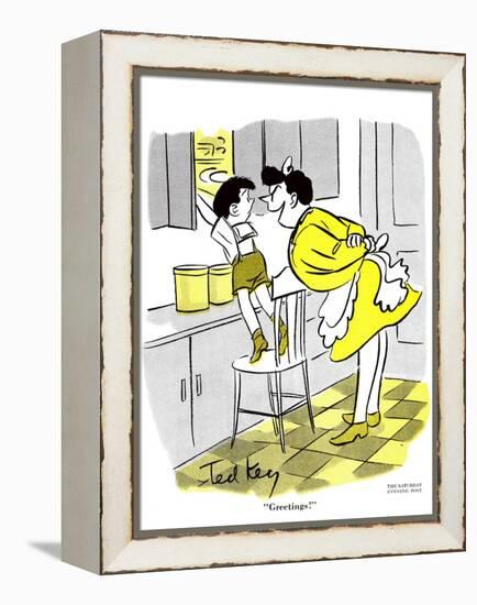 Hazel Cartoon-Ted Key-Framed Premier Image Canvas