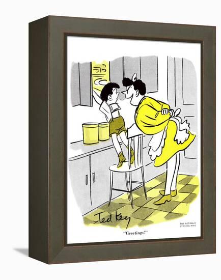 Hazel Cartoon-Ted Key-Framed Premier Image Canvas