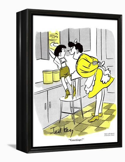 Hazel Cartoon-Ted Key-Framed Premier Image Canvas