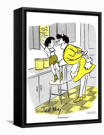 Hazel Cartoon-Ted Key-Framed Premier Image Canvas