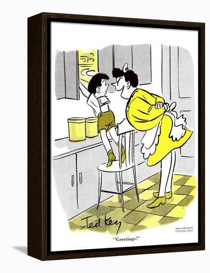 Hazel Cartoon-Ted Key-Framed Premier Image Canvas