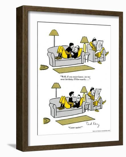 Hazel Cartoon-Ted Key-Framed Giclee Print