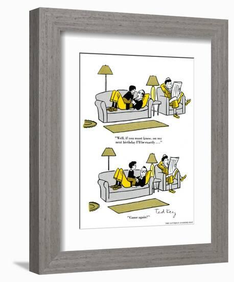 Hazel Cartoon-Ted Key-Framed Premium Giclee Print