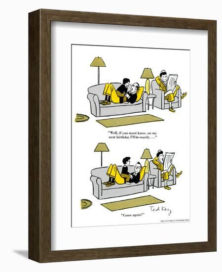 Hazel Cartoon-Ted Key-Framed Premium Giclee Print