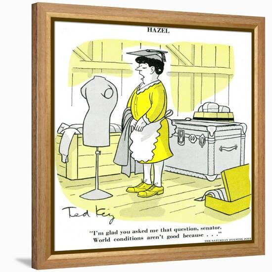 Hazel Cartoon-Ted Key-Framed Premier Image Canvas