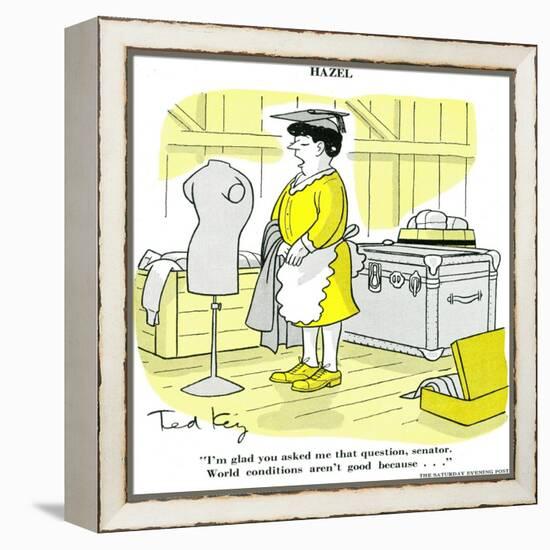 Hazel Cartoon-Ted Key-Framed Premier Image Canvas