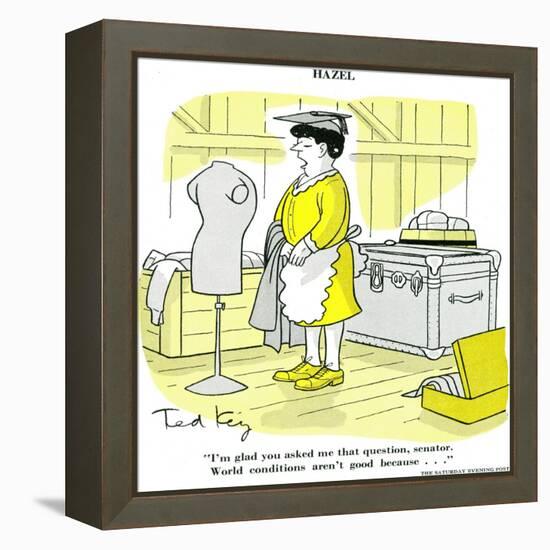 Hazel Cartoon-Ted Key-Framed Premier Image Canvas