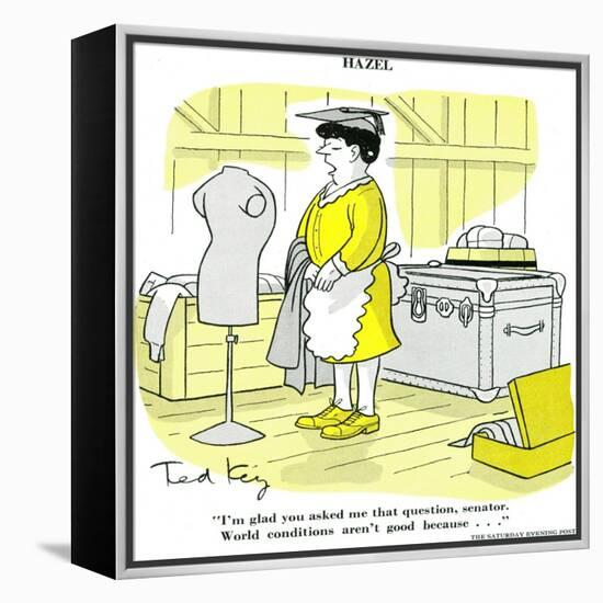 Hazel Cartoon-Ted Key-Framed Premier Image Canvas