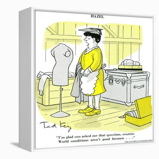 Hazel Cartoon-Ted Key-Framed Premier Image Canvas