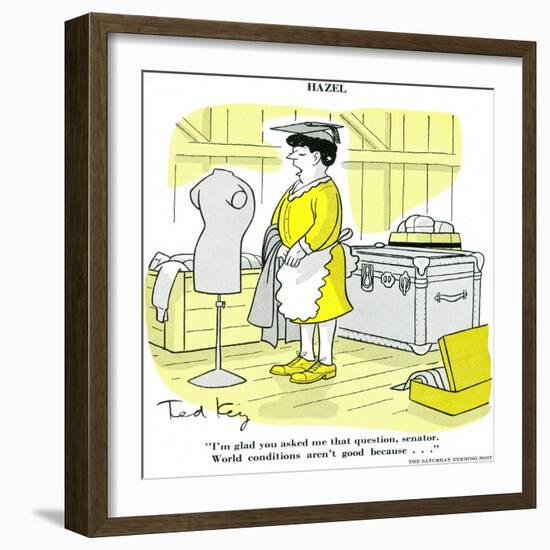 Hazel Cartoon-Ted Key-Framed Giclee Print