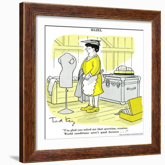 Hazel Cartoon-Ted Key-Framed Giclee Print