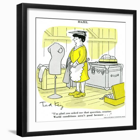 Hazel Cartoon-Ted Key-Framed Giclee Print