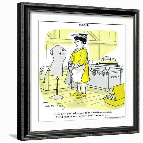 Hazel Cartoon-Ted Key-Framed Giclee Print