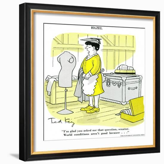 Hazel Cartoon-Ted Key-Framed Giclee Print