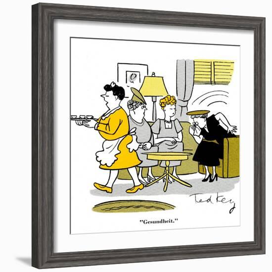 Hazel Cartoon-Ted Key-Framed Giclee Print