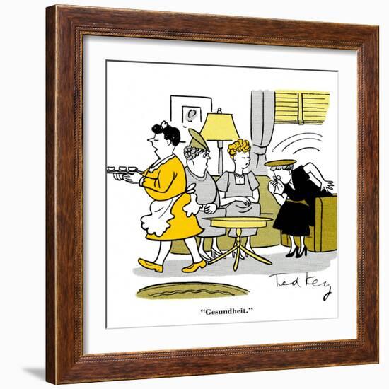 Hazel Cartoon-Ted Key-Framed Giclee Print