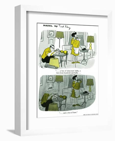 Hazel Cartoon-Ted Key-Framed Giclee Print