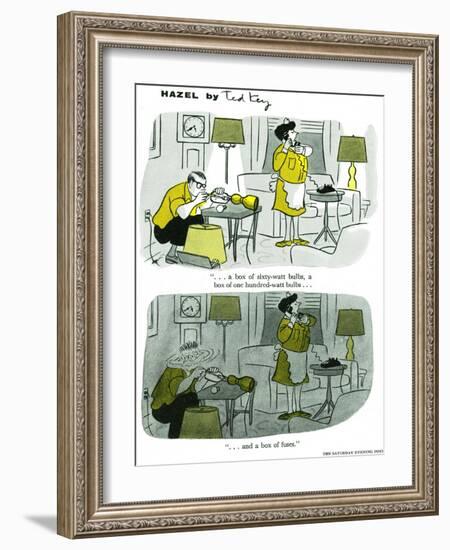 Hazel Cartoon-Ted Key-Framed Giclee Print