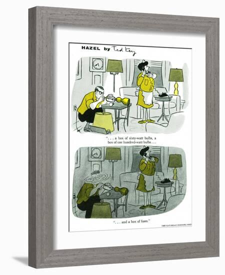 Hazel Cartoon-Ted Key-Framed Giclee Print