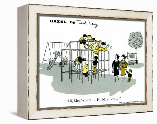 Hazel Cartoon-Ted Key-Framed Premier Image Canvas