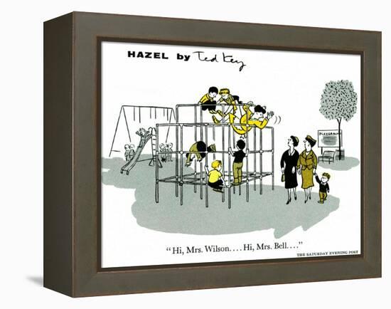 Hazel Cartoon-Ted Key-Framed Premier Image Canvas