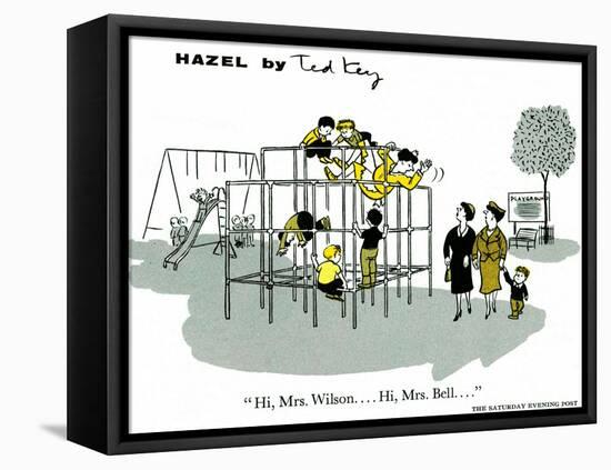 Hazel Cartoon-Ted Key-Framed Premier Image Canvas