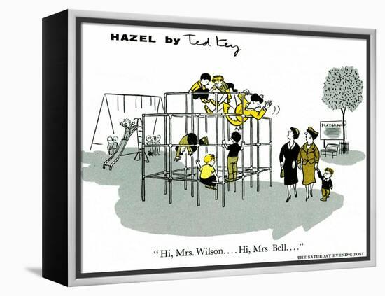 Hazel Cartoon-Ted Key-Framed Premier Image Canvas