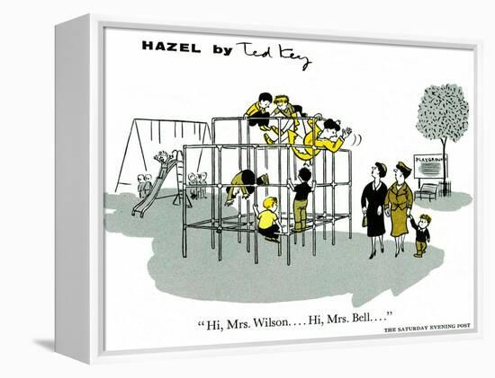 Hazel Cartoon-Ted Key-Framed Premier Image Canvas