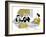 Hazel Cartoon-Ted Key-Framed Giclee Print