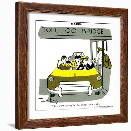 Hazel Cartoon-Ted Key-Framed Giclee Print