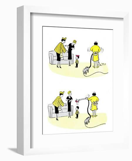 Hazel Cartoon-Ted Key-Framed Giclee Print