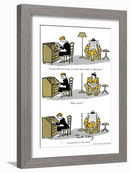 Hazel Cartoon-Ted Key-Framed Giclee Print