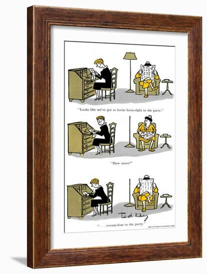 Hazel Cartoon-Ted Key-Framed Giclee Print