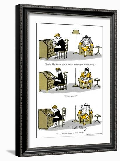 Hazel Cartoon-Ted Key-Framed Giclee Print