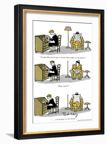 Hazel Cartoon-Ted Key-Framed Giclee Print