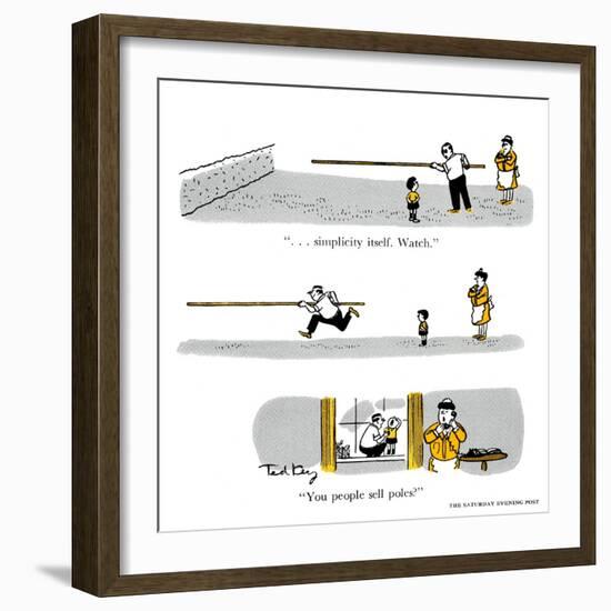 Hazel Cartoon-Ted Key-Framed Giclee Print