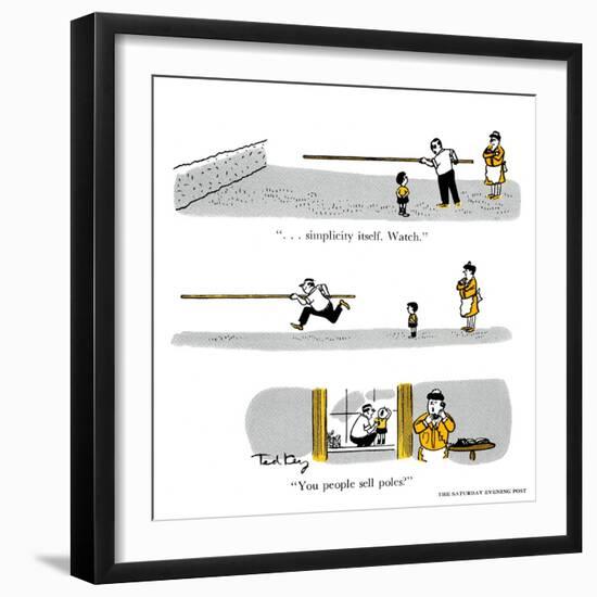 Hazel Cartoon-Ted Key-Framed Giclee Print