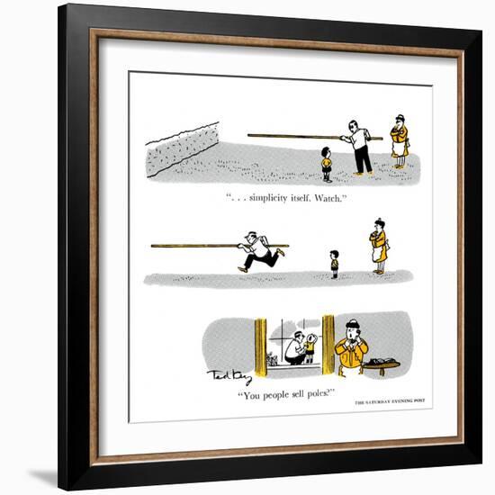 Hazel Cartoon-Ted Key-Framed Giclee Print