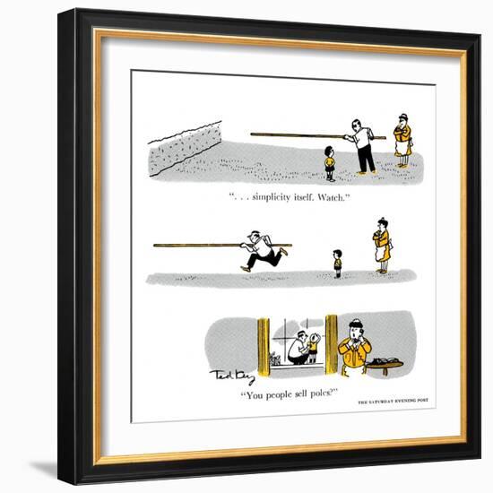 Hazel Cartoon-Ted Key-Framed Giclee Print