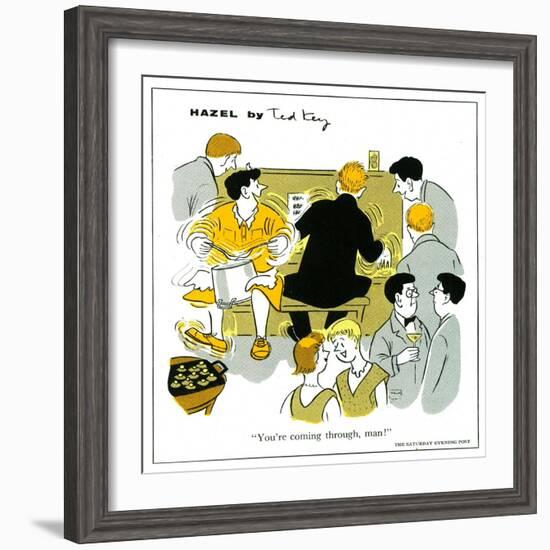 Hazel Cartoon-Ted Key-Framed Giclee Print