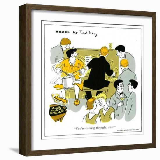 Hazel Cartoon-Ted Key-Framed Giclee Print