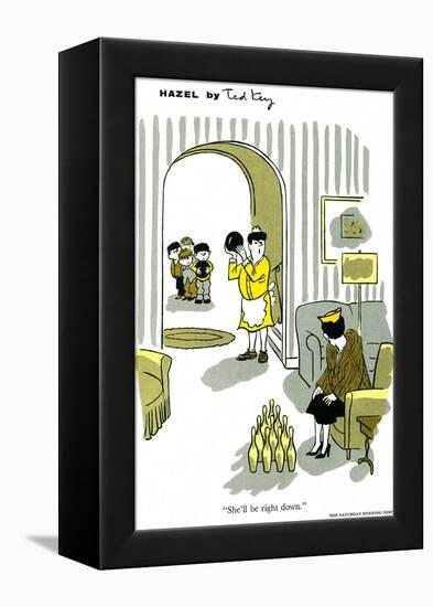 Hazel Cartoon-Ted Key-Framed Premier Image Canvas