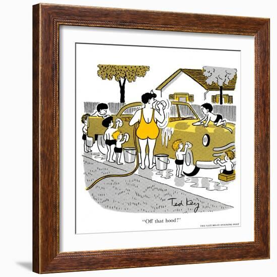 Hazel Cartoon-Ted Key-Framed Giclee Print