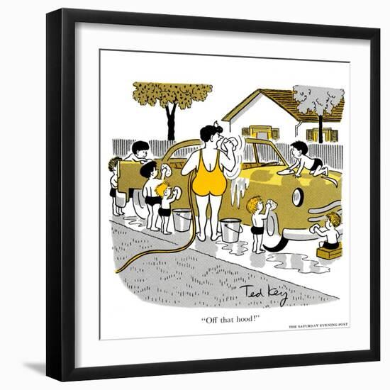 Hazel Cartoon-Ted Key-Framed Giclee Print