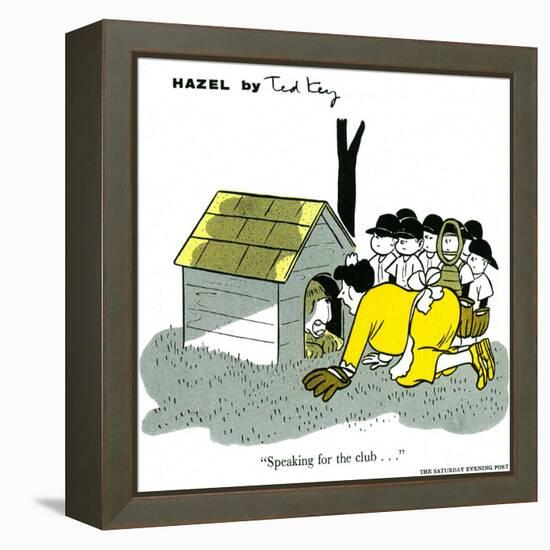 Hazel Cartoon-Ted Key-Framed Premier Image Canvas