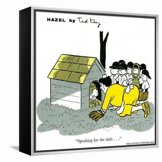 Hazel Cartoon-Ted Key-Framed Premier Image Canvas