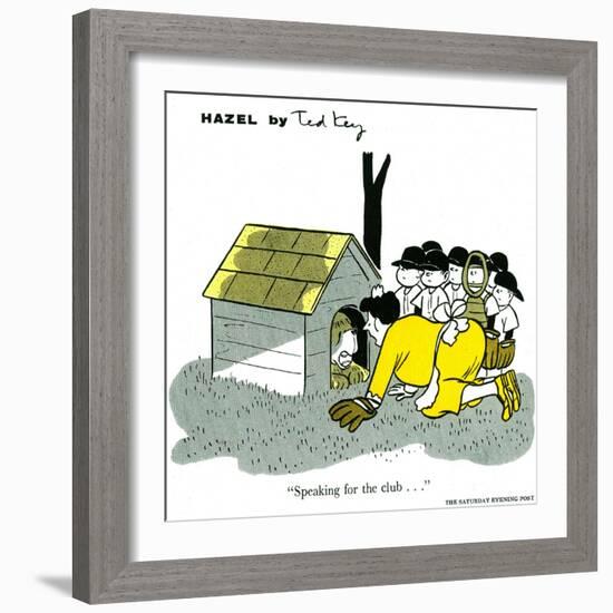 Hazel Cartoon-Ted Key-Framed Giclee Print