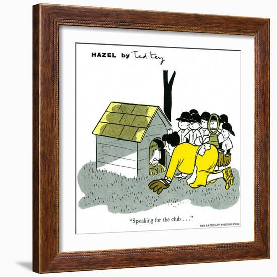 Hazel Cartoon-Ted Key-Framed Giclee Print