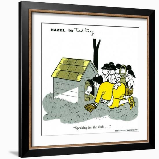 Hazel Cartoon-Ted Key-Framed Giclee Print